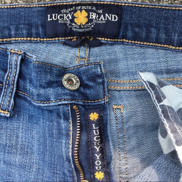 Lucky Brand Sweet Straight Leg Mid Rise Jeans - Picture 2 of 12